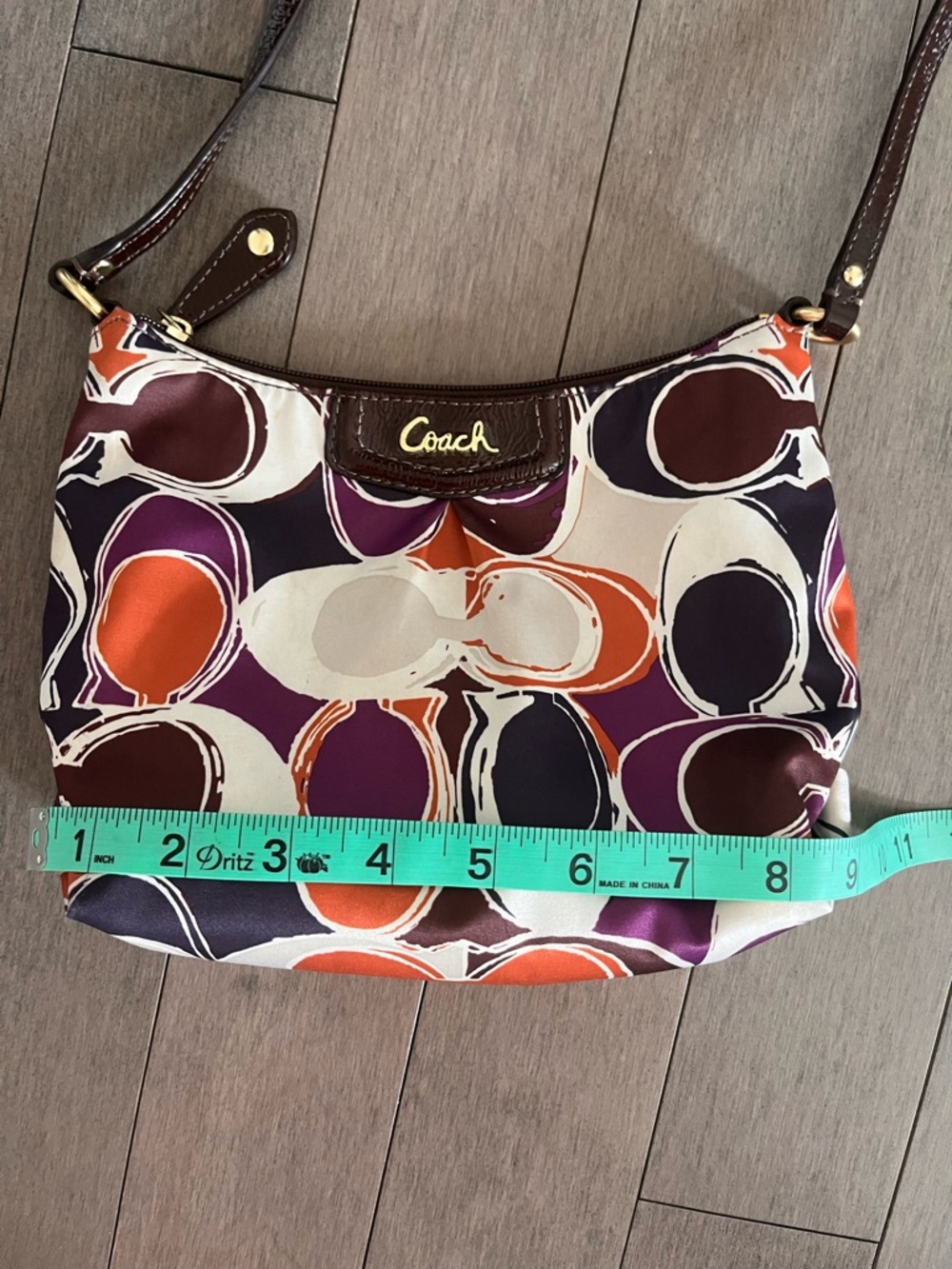Coach Ashley scarf print Multicolor Signature Circle Print Shoulder Bag